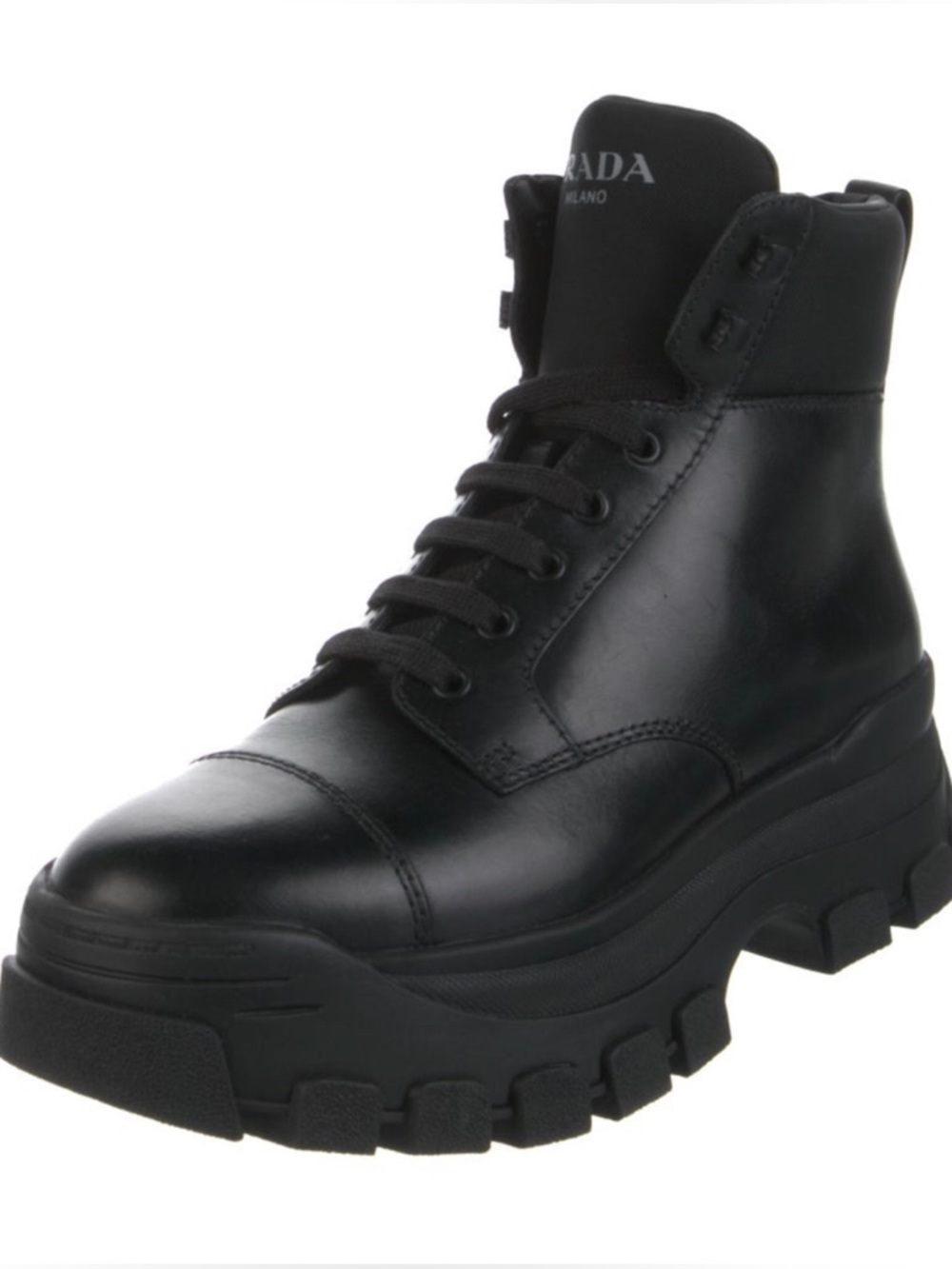 Prada Men’s Leather Lace Up Boot